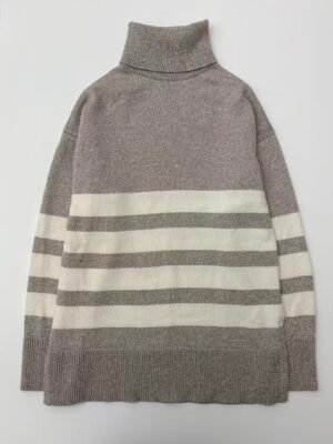 COS Grey Striped Wool Jumper