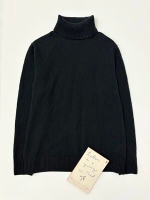 COS Navy Wool-Cashmere Funnel Neck Jumper