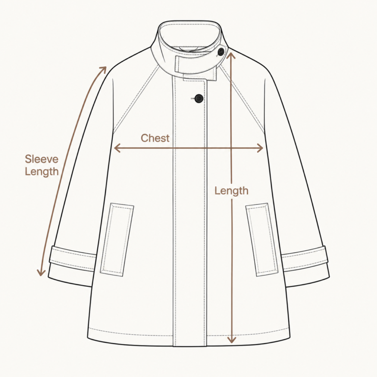 REFABY garment measurement guide