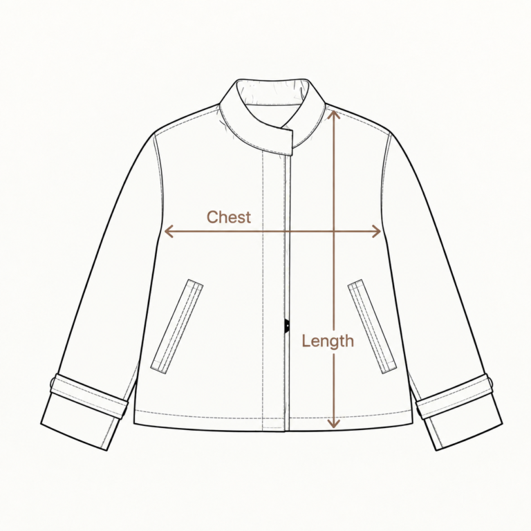 REFABY garment measurement guide
