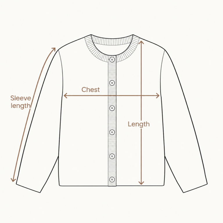 REFABY garment measurement guide